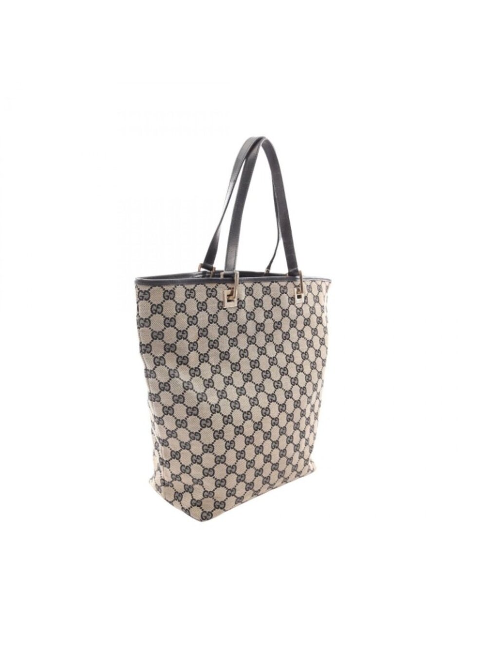 Gucci Tote GG Canvas Beige Navy - Picture 2 of 14
